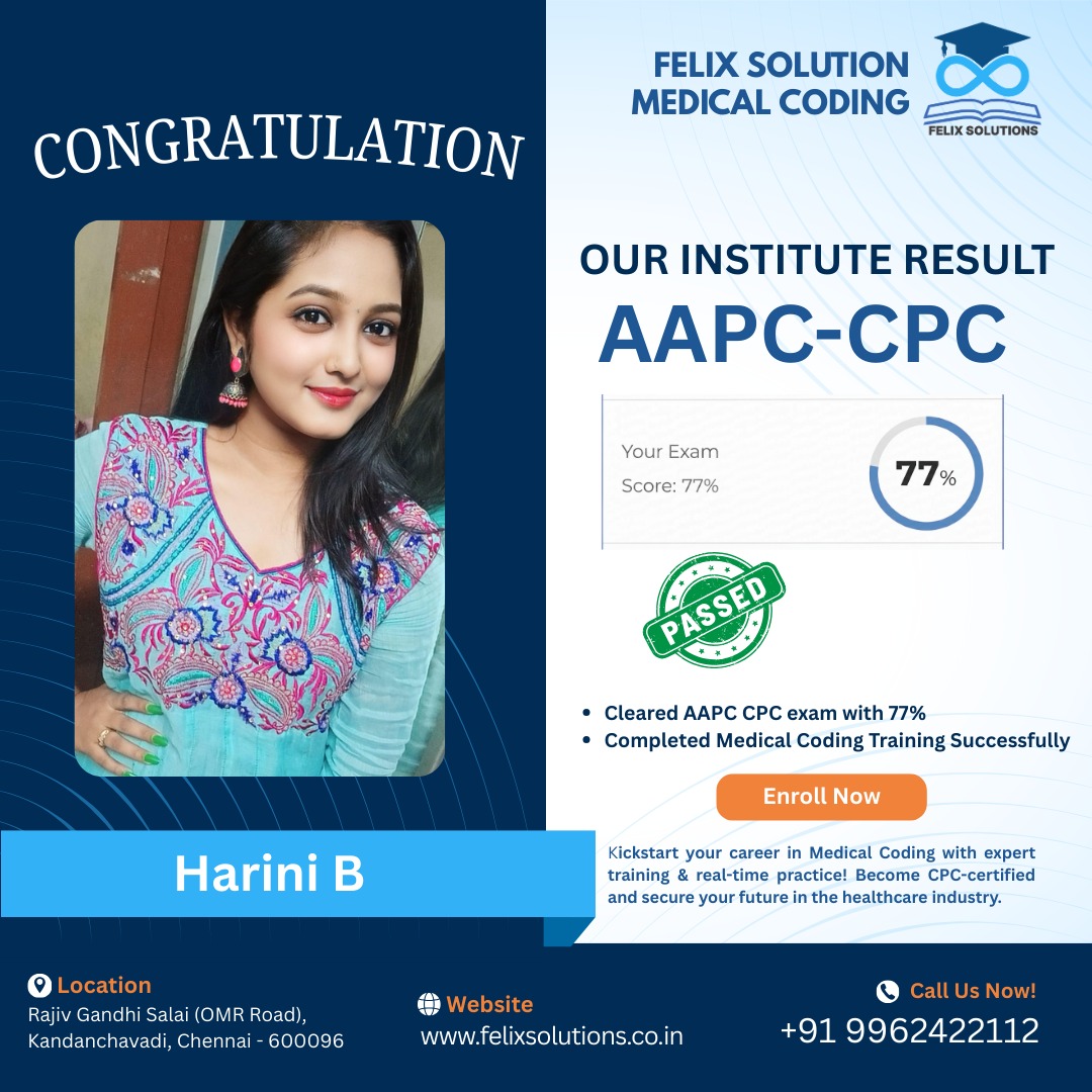 AAPC CPC SCORE-Harini B – 77%