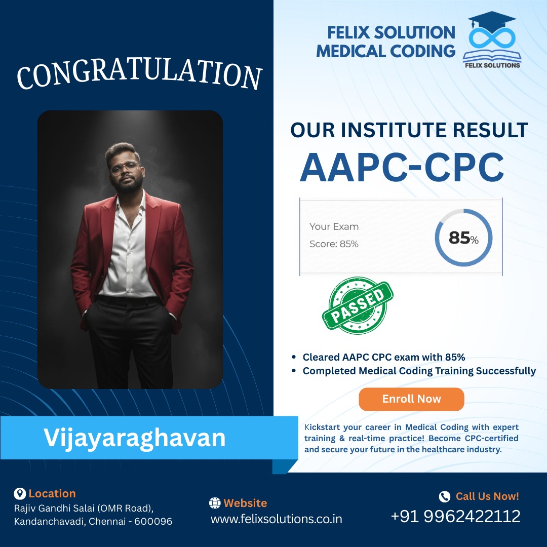 AAPC CPC SCORE-Vijayaraghavan – 85%